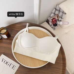 เสื้อกล้ามผู้หญิง ยกทรง ต้านแบคทีเรีย สุขภาพดี บราไร้ขอบ รวบรวมชุดชั้นในเซ็กซี่ลึก V ไร้ตะเข็บ เสื้อในไร้โครง