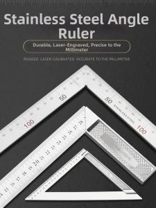 LECAN | 90 Degree Stainless Steel Carpenter Square Level