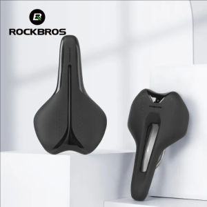 ROCKBROS xe đạp yên sắp xếp hợp lý rỗng cao dencity xốp chống sốc thoáng khí đệm ghế xe đạp bằng da PVC yên xe chống thấm nước cho MTB xe đạp đường trường bicyle phụ kiện