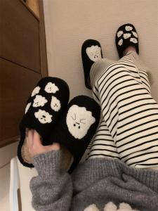 Giày Lười Halloween Dễ Thương Cho Nữ Mùa Thu Đông Mới Về Giày Lười Đế Bằng Cotton Ấm Áp Thoải Mái Cho Học Sinh