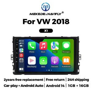 Android 2din Car Radio for Volkswagen VW T-Cross MQB Tiguan Atlas Carabelle T6.1 Passat 2019-2020 CarPlay Auto Multimedia Player