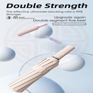 60 Ribs Automatic Umbrella High Quality Folding UV Umbrella Sunscreen Windproof Rain Umbrella 自动雨伞