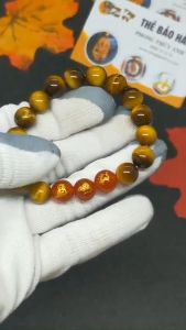 Vòng tay phong thủy mệnh thổ tam hợp thân tý thìn chất liệu mắt hổ - size 8 10 12ly - may mắn tài lộc - bảo hành 12 T - PHONG THỦY ANH VŨ