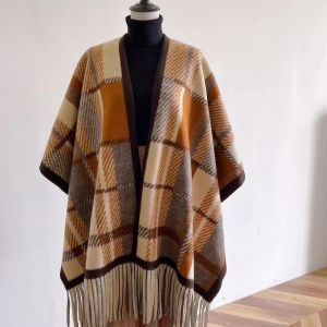 ยุโรปสไตล์ผ้าพันคอผ้าพันคอชุดเดินทางขนาดใหญ่ Faux Cashmere ความอบอุ่น โอเวอร์ไซส์ ลวดลายถักผ้าคลุมไหล่ < Ne2> เครื่องประดับแฟชั่น