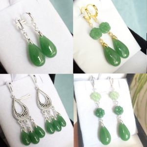 สไตล์ใหม่เงินบริสุทธิ์ Waterdrop หยกต่างหู Face พรางหุ่น อินเทรนด์ เครื่องประดับ ผู้หญิง เครื่องประดับแฟชั่น Fresh Out Original ดีไซน์