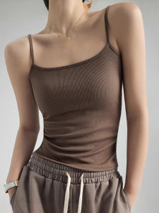 Womens Slim Fit Tank Top Strap Vest Black White Summer Outerwear No Chest Pad Base Shirt Thin Strap No Brand Registered Trademark