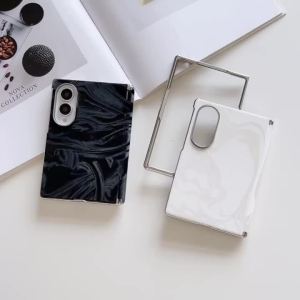 szhaiyu | For Samsung Galaxy Z Fold 8 Ultra Z Fold 8 Leather Case With Hinge Protection Shockproof Minimalist Skin-friendly Cover Funda