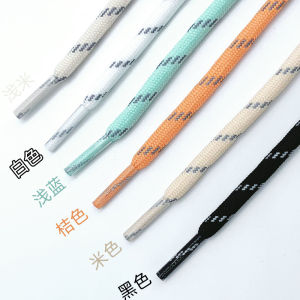 เชือกผูกรองเท้าลูกไม้ทรงกลมเผ่าสีหลักสําหรับรองเท้าผ้าใบ Fila อุปกรณ์เสริมรองเท้ากีฬาดั้งเดิมของผู้หญิงและผู้ชาย