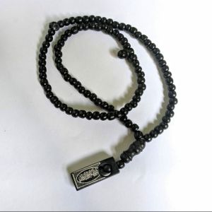 Tasbih Kayu 99 Butir Murah Random Warna Hitam Coklat Krem