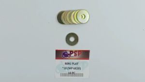 Ring Plat "10 (WP 6 X 20) Harga Per Pak Isi 10 - Reng Plate Pelat Washer Kunci 10 Diameter 6mm x 20
