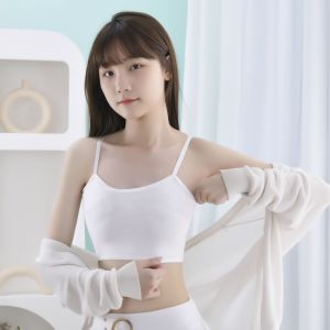 Seamless Sports Bra Womens Underwear Chest Shaping Vest Anti-shock Flat Chest Effect Big Breast Makes Small Nylon Fabric