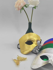 Masquerade Mask Men Half Face The Phantom Dancer Mask for Halloween Masquerade