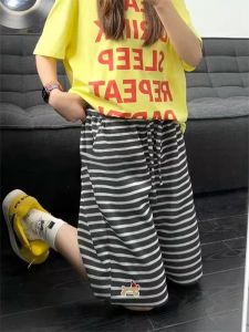 XIBAIYI | Extra Large Size Stripe Dog Embroidery Casual Shorts
