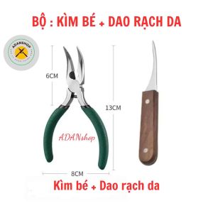 Bộ đôi kìm rút xương chân gà và dao rạch da gà tiện lợi dễ dùng