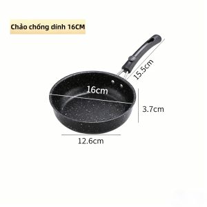 HANXIAO | Chảo Rán Trứng Đá Mini Chống Dính
