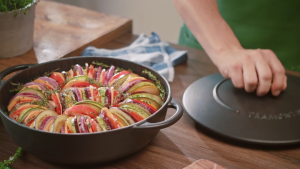 Tramontina Trento 28cm Skillet with Lid Cast Iron/Induction