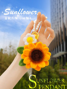 Handmade DIY Sunflower Tulip Rose Bellflower Material Kit Couple Gift Mothers Day Pendant Creative Crafts Kit for All Ages