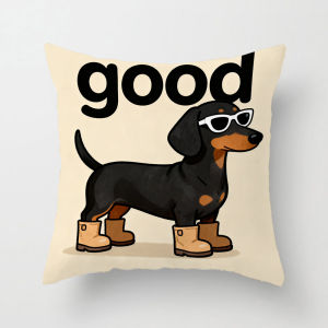 Gối Sofa Họa Tiết Hoạt Hình Dễ Thương Phù Hợp Với Mọi Không Gian Gối Sofa Nhỏ Hình Chú Chó Chihuahua Họa Tiết Màu Hồng Phong Cách Pháp