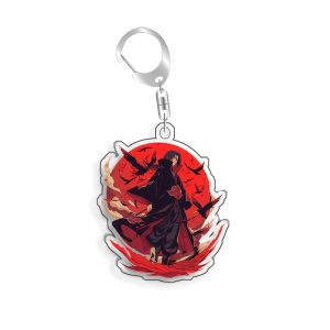 Bandai | For Naruto Jiraiya Uzumaki Naruto Uchiha Itachi Hatake Kakashi Acrylic Selfmade Cartoon Anime Keychain Pendant Toy Gift 5cm