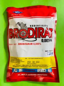 Rodentisida BRODIRAT 0005BB Cap kapal terbang isi 100gr terbaikk!!