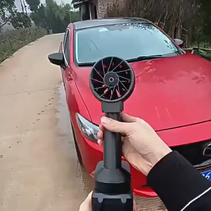 【Storm Level】Turbo Violent Fan Powerful Blower High Speed Duct Fan Brushless Motor Electric Dryer for 2 Li-ion 48V Battery Brushless Electric Air Blower Handheld Cordless Strong Turbo Blower Dust Snow Sweeper Tool