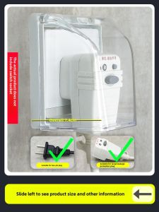 86-Type Power Socket Splash-Proof Water Box Heightened Waterproof Socket Cover Aosmith Water Heater Plug Protective Cover