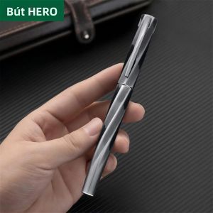 HERO | Hero E505A Retro Spiral Fountain Pen 0.5mm Iridium Nib Bút Đơn Với H1 Hộp Quà Tặng Kim Loại Công Cụ Viết Chữ Ký Kinh Doanh