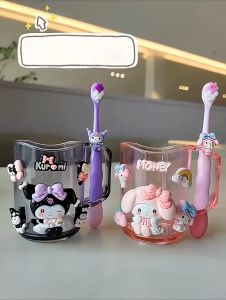 【CafeHu】COD ถ้วย + แปรงสีฟัน แก้วน้ําดื่ม ลายการ์ตูนน่ารัก ลายเมโลดี้ พร้อมแปรงฟัน สําหรับเด็กนักเรียนอนุบาล