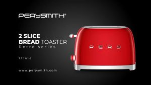 PerySmith 2 Slice Bread Toaster Retro Series TT1010