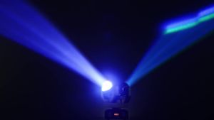 Ybeiyuan | New Double Head Moving Head Beam Light With Aperture Remote Control DMX512 DJ Disco Bar Christmas Birthday Party Effect Light