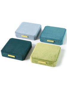 Elegant Octagonal Velvet Jewelry Storage Box Pearl Necklace Mom Gift Box Soft Fabric Fashionable Accessories Case