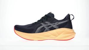 ASICS Men NOVABLAST 5 Running Shoes in Midnight/Orange Glow