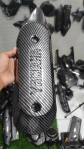 Tutup / Cover Knalpot FAZZIO Carbon black stylish