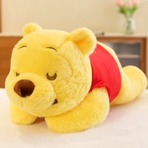 Bandai | Hot Winnie The Pooh Kawaii Pooh Bear Stuffed Plush Toy Doll Cartoon Sofa Cushion Pillow Peluches Children Girl Birthday Gift