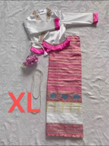 ชุดชาติพันธุ์ไทซาบารี ชุดแฟชั่นส่วนบนและล่าง ชุดราตรีผ้าโพลีเอสเตอร์สีพื้น ทรงเข้ารูป ความยาวปกติ ฤดูใบไม้ผลิ 2024