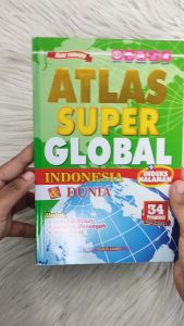 Buku Atlas Super Global Indonesia & Dunia 34 Provinsi Indonesia Lengkap Original – Cahaya Agency