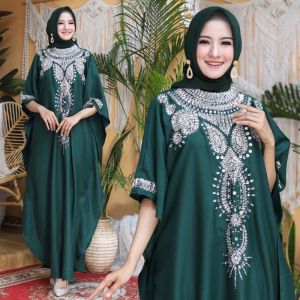 KAFTAN VARIDA/ BAHAN WALLCREPE IMPORT TEBAL/ KAFTAN MUSLIM KUALITAS PREMIUM