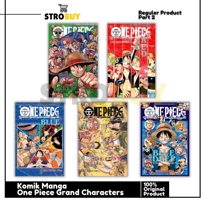 Komik One Piece Blue Green Red Blue Deep Yellow Grand Characters
