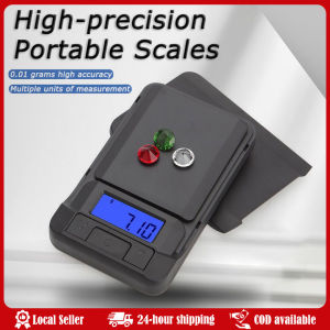 100g*0.01g/500g*0.1g For Digital Weighing Food And Jewelry Kitchen Scale High-precision Small Electronic Scale Precision Scale With Backlit LCD Accurate Electronic Jewelry Gram Scale Precision Scale Portable Calibration Function Ultra-clear Display