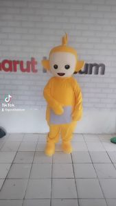 Kostum Maskot Badut Teletubbies Laa Laa Kuning Setelan Dewasa Lucu