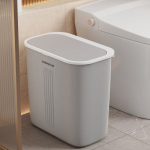 Thickened Narrow Kitchen Bathroom Trash Can Large Capacity with Lid for Living Room And Bedroom Special Use Waste Bin