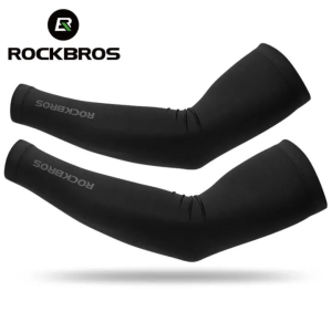 ROCKBROS vải băng thoáng khí và bảo vệ chống tia UV ống tay chạy bóng rổ thể dục đi xe đạp ngoài trời tay áo thể thao mùa hè băng giữ ấm cánh tay