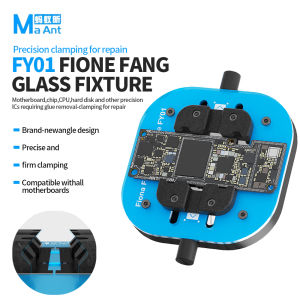 MaAnt FY01 Square Glass Fixture for Mobile Phone Motherboard Chip CPU Hard Disk IC Glue Removal Repair Clamping Fixing Tools