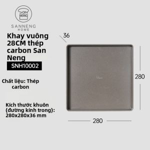 SANNENG | Khay Nướng Không Dính 28x28cm