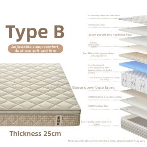 All-in-one Disassembly Natural Bio-base Adjustable Firmness Spring Mattress