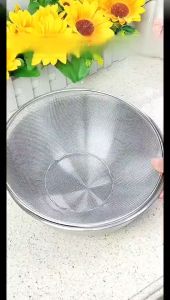 สแตนเลสตะกร้าระบายน้ำชุดสไตล์ญี่ปุ่นข้าวตะแกรงกรองที่มีขนาดมัลติฟังก์ชั่ตะกร้าผลไม้เครื่องครัว