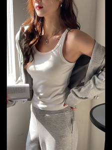 YIFAFA 3pcs Solid Color Seamless Vest With Chest Pad Beautiful Back Suspenders Crop Top Comfortable Breathable Female All-match Outer Wear Tank Top Trendy Daily Wear Womenswear