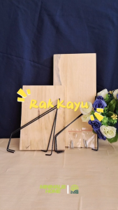 Rak Gantung Kayu Rak Dinding Tempel Floating Shelf Ambalan Kayu Wall Grid
