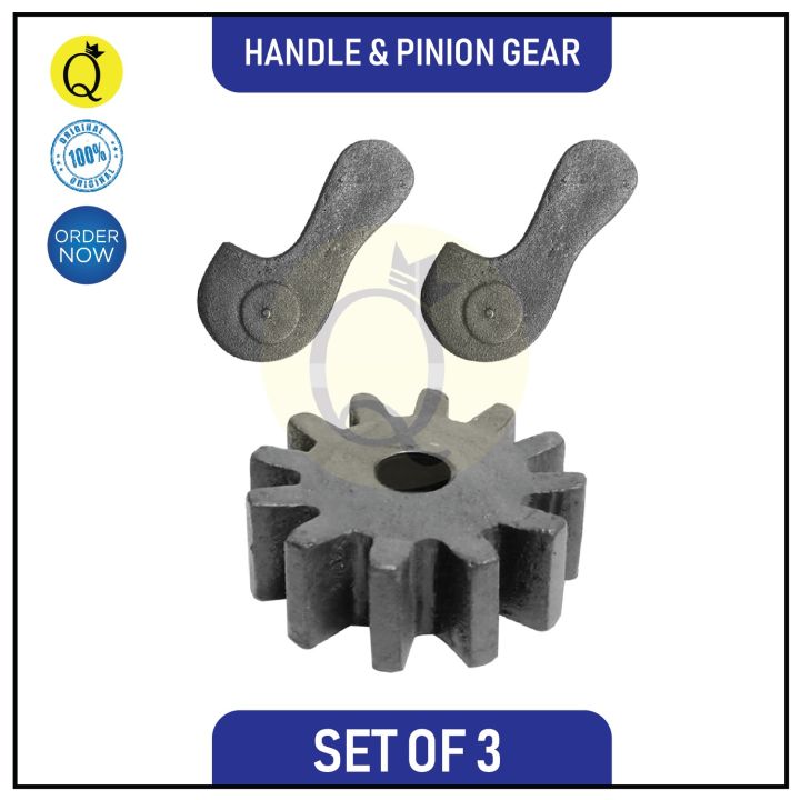 Concrete Mixer 12 Teeth Pinion Gear and Handle Stoper Casting Iron (Non