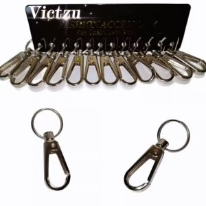 Gantungan Kunci Mobil Motor Spring Key Chain Stainless Steel Carabiner